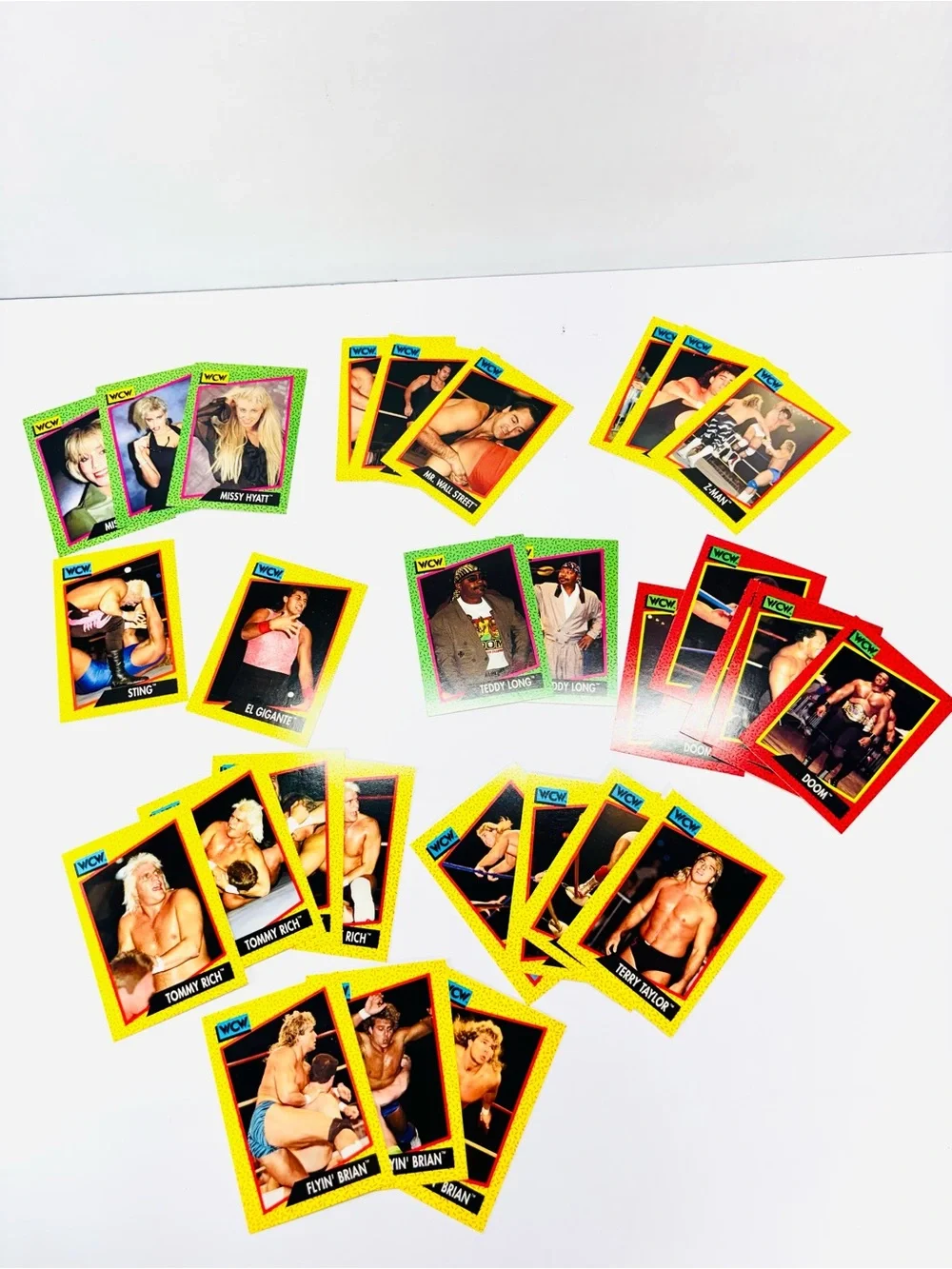 1991 WWF Superstars Pencil/Card Box WWE WCW Hasbro LJN Retro & 89 WCW Cards